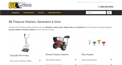 Desktop Screenshot of bepressurewasher.com